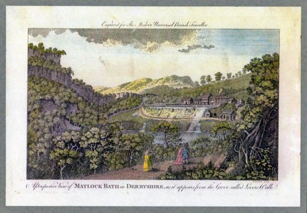 Painting showing a lot of countryside with buildings in the background