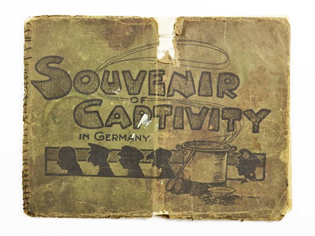 Cover of The Rennbahn Review belonging to Private J T Devaney 8738 of the 2nd Lancashire Fusiliers