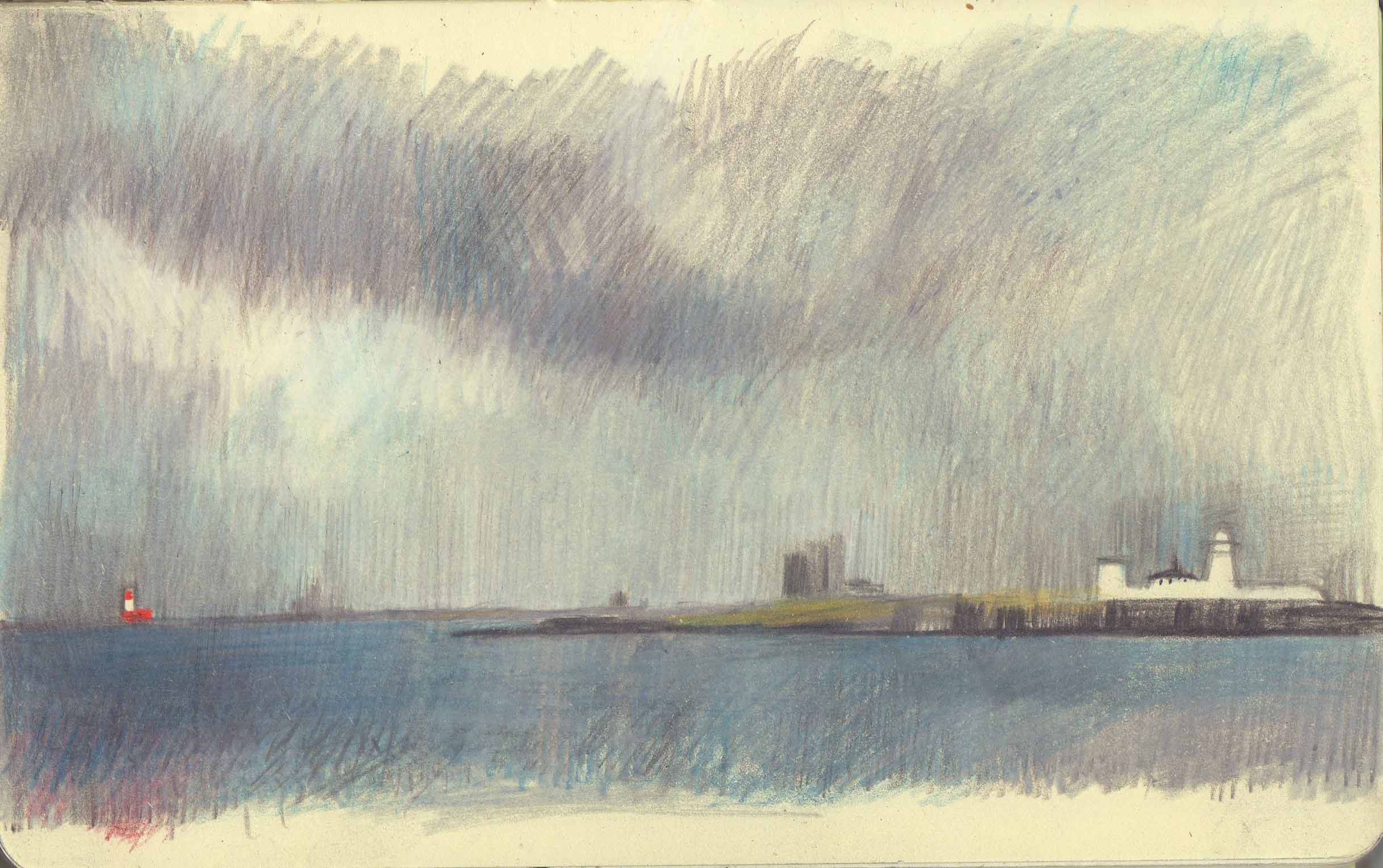 Seascape Sketch 2 by Kyra Cane