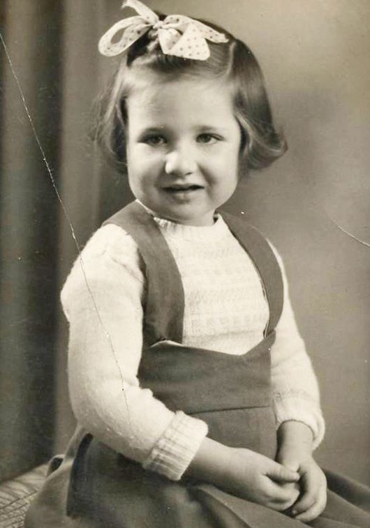 Black and white photograph of Mrs Jenny Thornton (nee Yorke) as a child