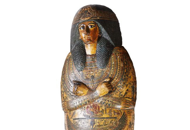 Detail of the Eygptian Mummy of Nesyamun who lived in Thebes over 3,000 years ago